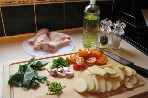 Preparation for Tender & Crisp Chicken with Sweet Tomatoes